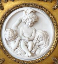 FRAMED PORCELAIN PLAQUE