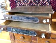 ANTIQUE SPOOL CABINET