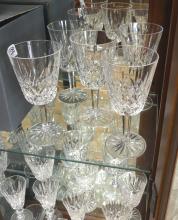 WATERFORD "LISMORE" CRYSTAL STEMWARE SERVICE