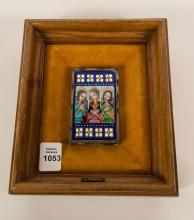 FRAMED ENAMEL ICON