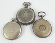 3 ANTIQUE POCKET WATCHES