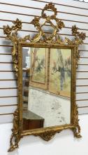 ANTIQUE GILTWOOD WALL MIRROR