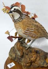 "QUAIL" FOLK ART CARVING