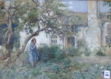 NATHANIEL HUGES J. BAIRD WATERCOLOUR