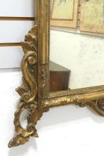 ANTIQUE GILTWOOD WALL MIRROR