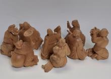 CHINESE CARVED WOOD FIGURES