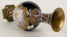 PORCELAIN AND CLOISONNE VASE