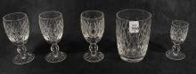 FIVE PIECES OF WATERFORD STEMWARE