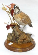 "QUAIL" FOLK ART CARVING