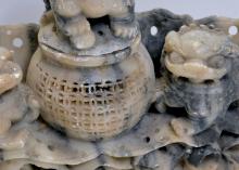 CHINESE SOAPSTONE INCENSE BURNER