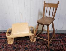 CHAIR AND BED TABLE