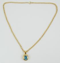 TOPAZ PENDANT ON CHAIN