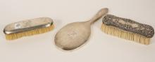 THREE STERLING TOILETTE ITEMS