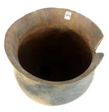 EARLY TERRACOTTA STORAGE VESSEL