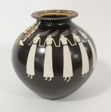 STEVE SMITH "TALKING EARTH" POTTERY VASE