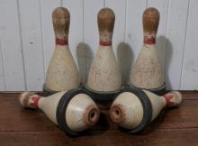 VINTAGE BOWLING PINS