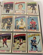 BINDER OF 1976-77 O-PEE-CHEE HOCKEY CARDS