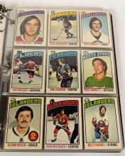 BINDER OF 1976-77 O-PEE-CHEE HOCKEY CARDS