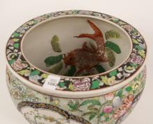 CHINESE PORCELAIN FISH BOWL