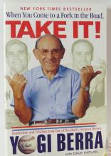 AUTOGRAPHED YOGI BERRA BASEBALL AND BOOK