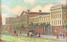 SET OF FOUR HAND-COLOURED PRINTS