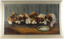 ANTIQUE OIL ON CANVAS