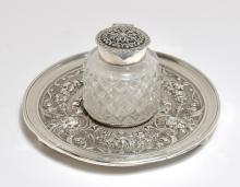 STERLING INKSTAND