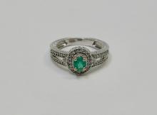 14K EMERALD RING