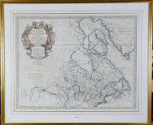 18TH CENTURY FRAMED MAP OF CANADA