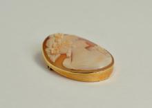 14K GOLD CAMEO