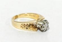 14-18KT GOLD RING WITH DIAMOND