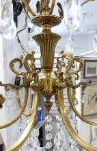 ITALIAN BRASS CHANDELIER