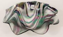 SIGNED ART GLASS BOWL