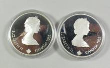 2 CANADIAN SILVER COINS