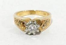 14-18KT GOLD RING WITH DIAMOND