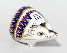 ROYAL CROWN DERBY "HEDGEHOG" PAPERWEIGHT