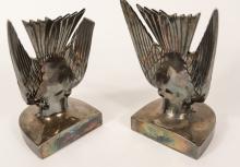 PAIR OF ART DECO "BIRD" BOOKENDS