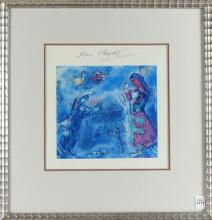 MARC CHAGALL SIGNED LITHOGRAPH
