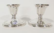 LA PIERRE STERLING CANDLEHOLDERS