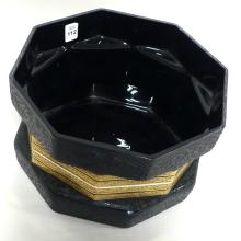 LIMITED EDITION BLACK AMETHYST GLASS BOWL
