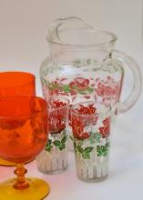GLASSES AND PITCHER