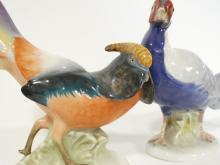 PAIR OF GERMAN PORCELAIN PHEASANT FIGURINES
