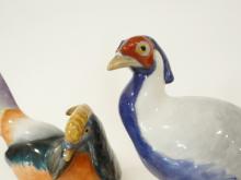 PAIR OF GERMAN PORCELAIN PHEASANT FIGURINES