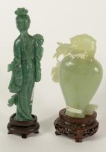 TWO CHINESE STONE CARVINGS