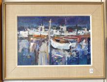 SAM BLACK OIL PAINTING
