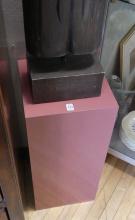 WOODEN "BUDDHA" STATUE AND PEDESTAL