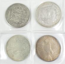 4 U.S. SILVER DOLLARS