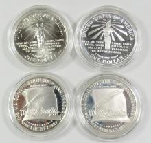 4 U.S. SILVER COINS