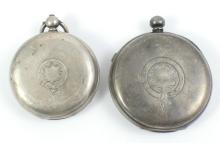 2 ANTIQUE SILVER POCKET WATCHES