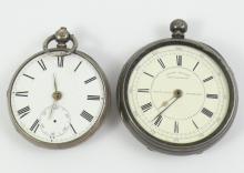 2 ANTIQUE SILVER POCKET WATCHES